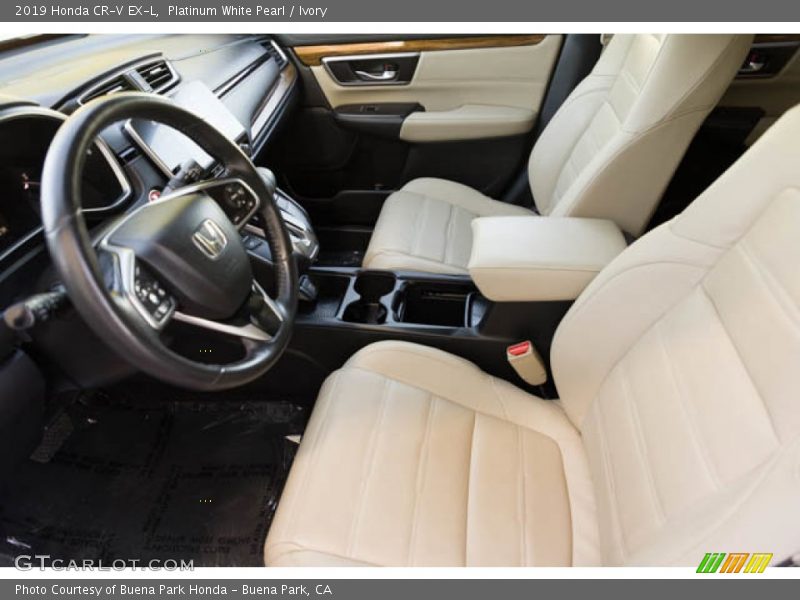 Platinum White Pearl / Ivory 2019 Honda CR-V EX-L