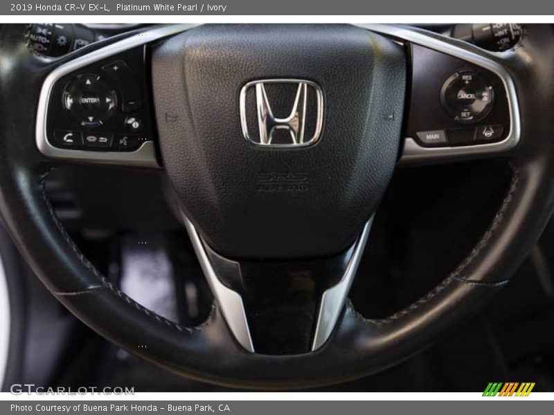 Platinum White Pearl / Ivory 2019 Honda CR-V EX-L
