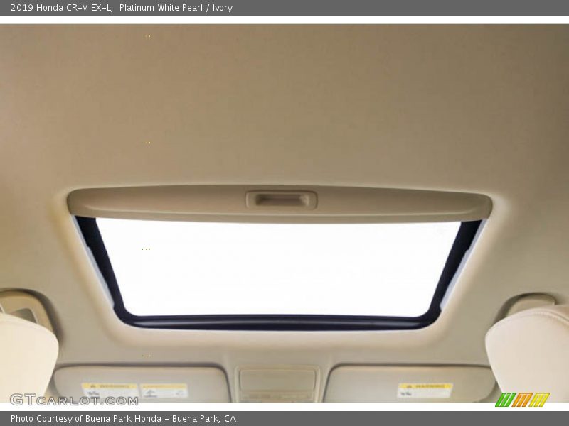 Platinum White Pearl / Ivory 2019 Honda CR-V EX-L
