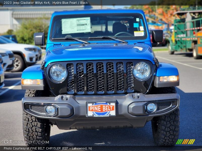 Hydro Blue Pearl / Black 2023 Jeep Gladiator Willys 4x4