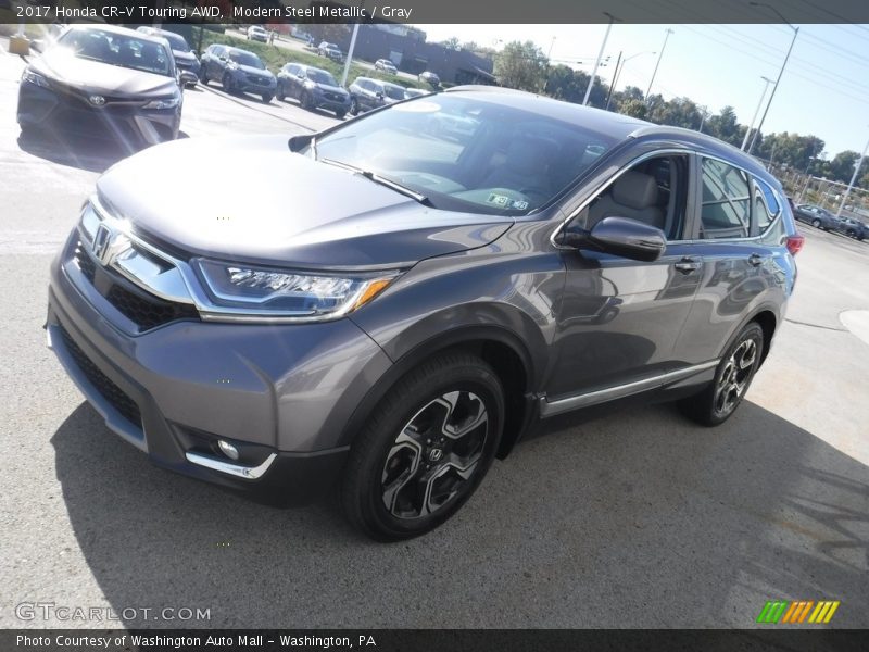 Modern Steel Metallic / Gray 2017 Honda CR-V Touring AWD