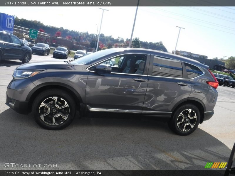 Modern Steel Metallic / Gray 2017 Honda CR-V Touring AWD
