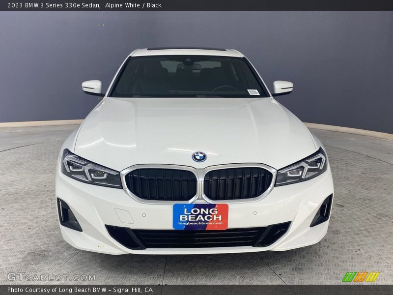 Alpine White / Black 2023 BMW 3 Series 330e Sedan