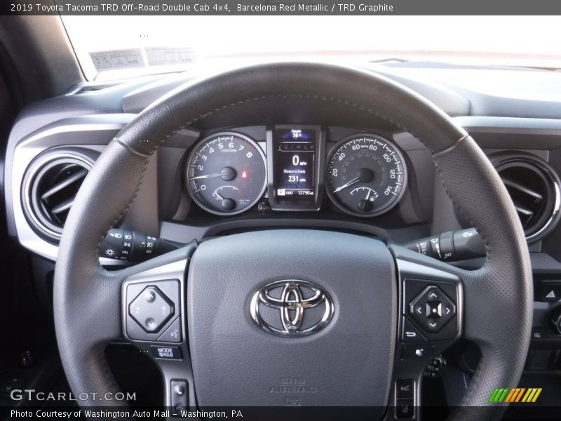 Barcelona Red Metallic / TRD Graphite 2019 Toyota Tacoma TRD Off-Road Double Cab 4x4