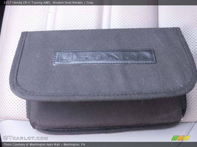 Modern Steel Metallic / Gray 2017 Honda CR-V Touring AWD