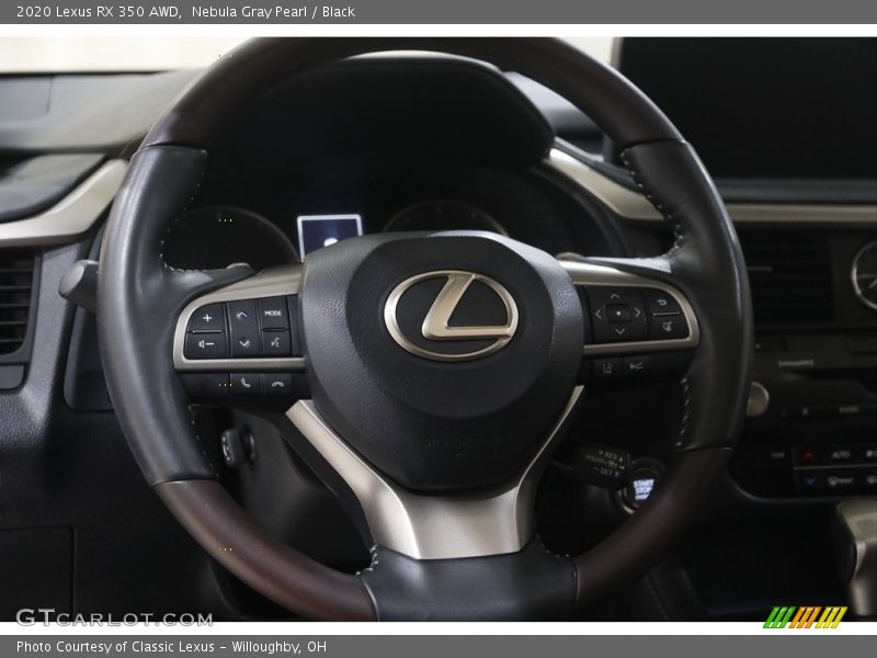 Nebula Gray Pearl / Black 2020 Lexus RX 350 AWD