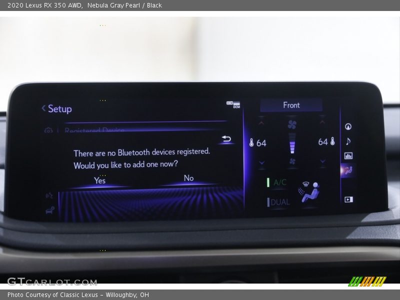 Nebula Gray Pearl / Black 2020 Lexus RX 350 AWD