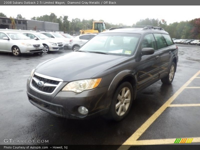 Diamond Gray Metallic / Off Black 2008 Subaru Outback 2.5i Limited Wagon