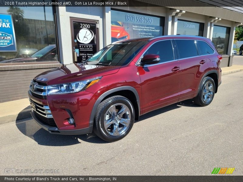 Ooh La La Rouge Mica / Black 2018 Toyota Highlander Limited AWD