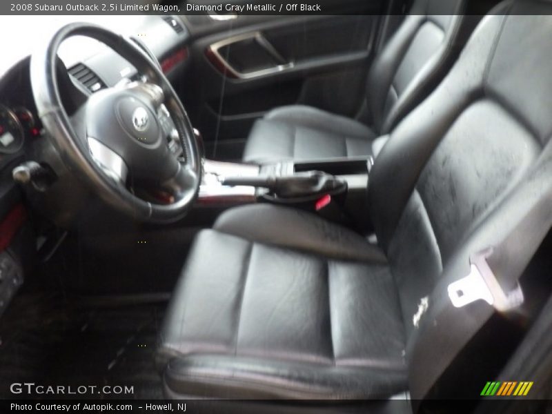 Diamond Gray Metallic / Off Black 2008 Subaru Outback 2.5i Limited Wagon