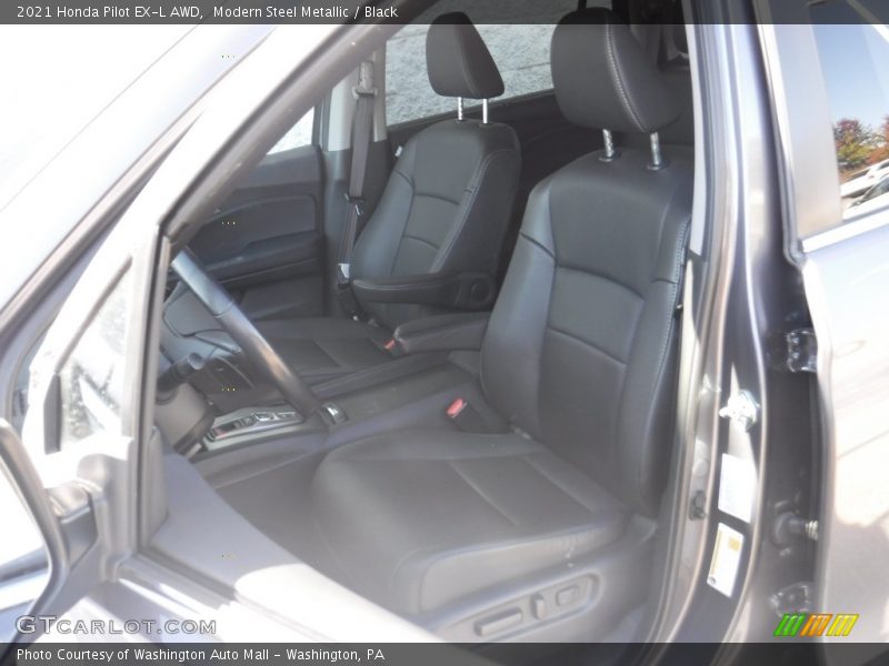 Modern Steel Metallic / Black 2021 Honda Pilot EX-L AWD