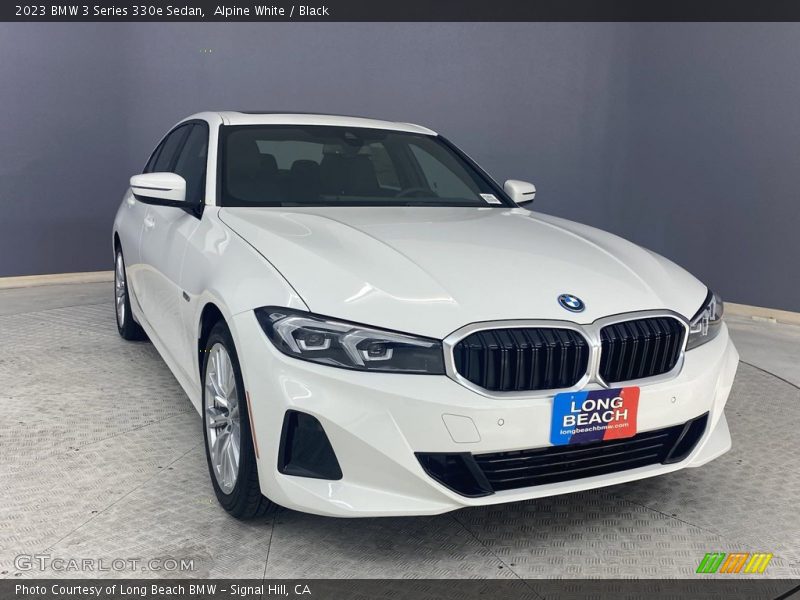 Alpine White / Black 2023 BMW 3 Series 330e Sedan