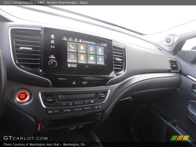 Modern Steel Metallic / Black 2021 Honda Pilot EX-L AWD