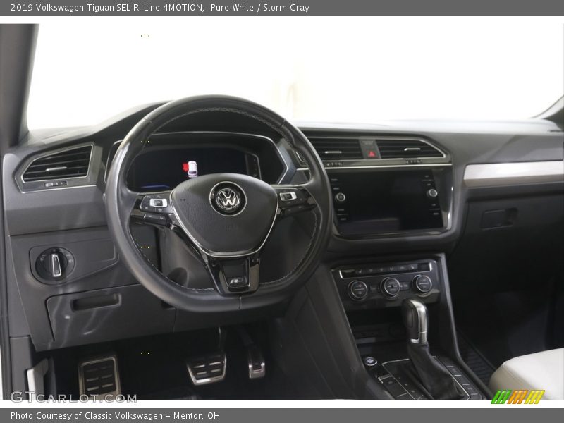 Pure White / Storm Gray 2019 Volkswagen Tiguan SEL R-Line 4MOTION
