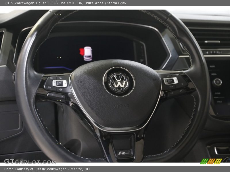 Pure White / Storm Gray 2019 Volkswagen Tiguan SEL R-Line 4MOTION