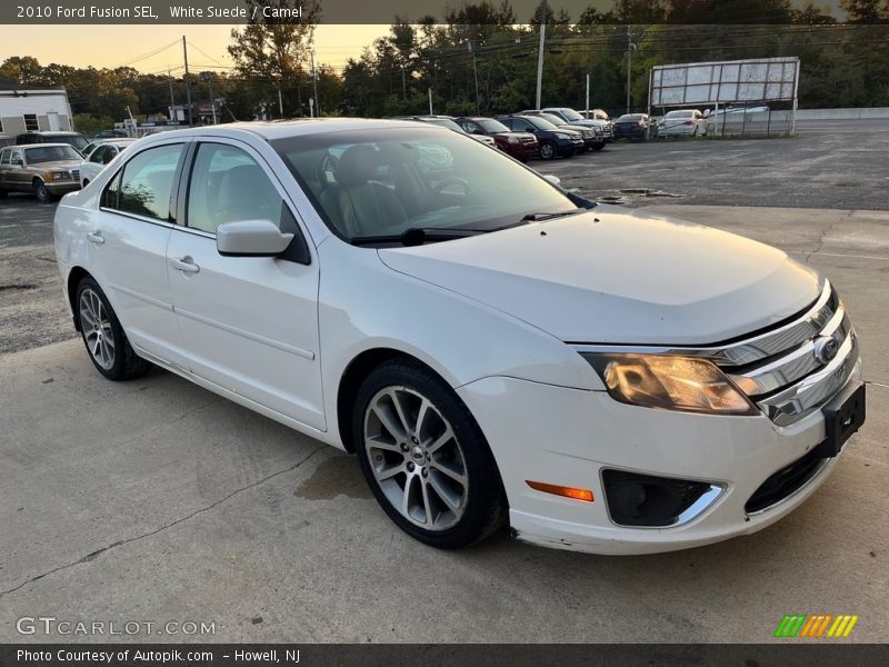 White Suede / Camel 2010 Ford Fusion SEL