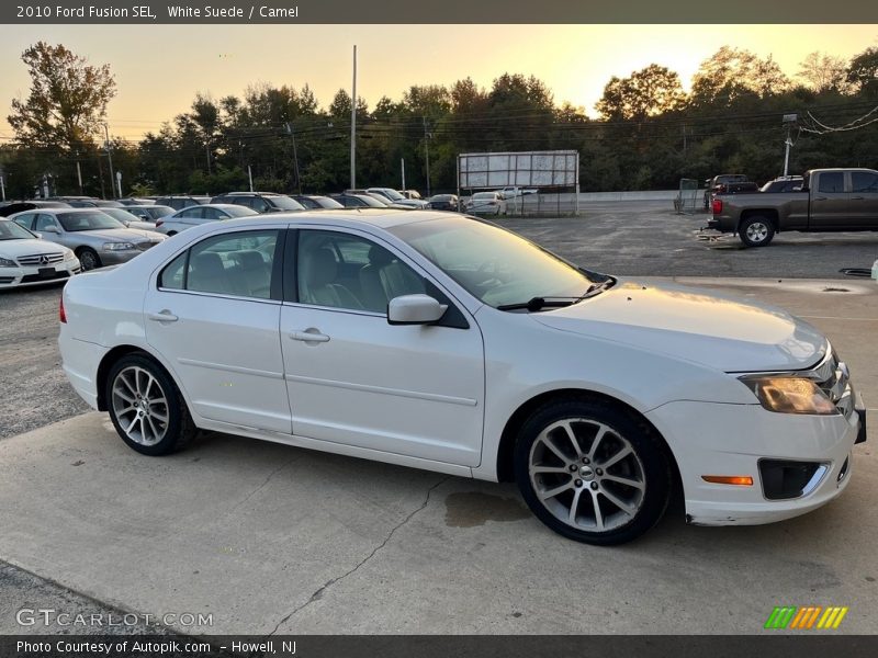 White Suede / Camel 2010 Ford Fusion SEL