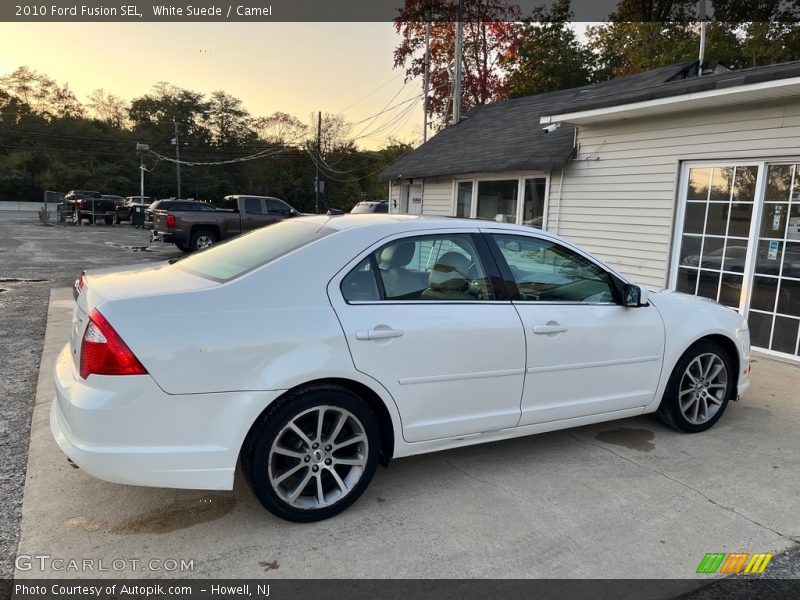 White Suede / Camel 2010 Ford Fusion SEL