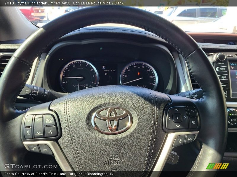 Ooh La La Rouge Mica / Black 2018 Toyota Highlander Limited AWD