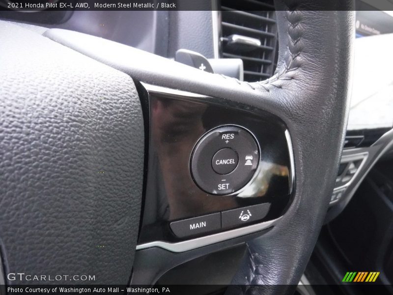 Modern Steel Metallic / Black 2021 Honda Pilot EX-L AWD