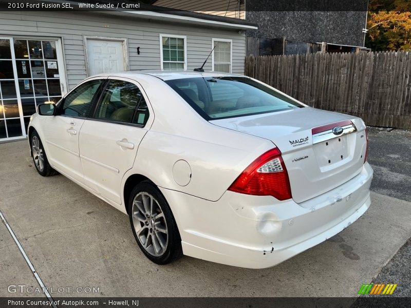 White Suede / Camel 2010 Ford Fusion SEL