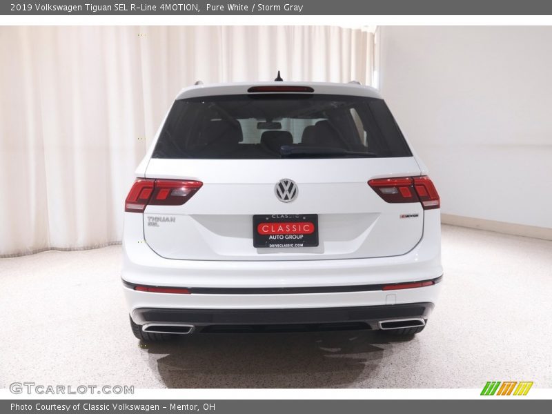 Pure White / Storm Gray 2019 Volkswagen Tiguan SEL R-Line 4MOTION