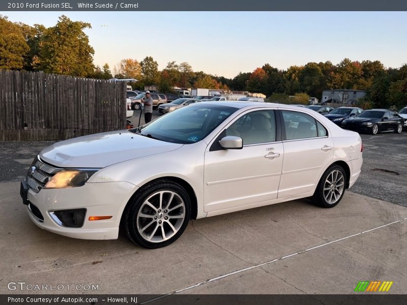 White Suede / Camel 2010 Ford Fusion SEL