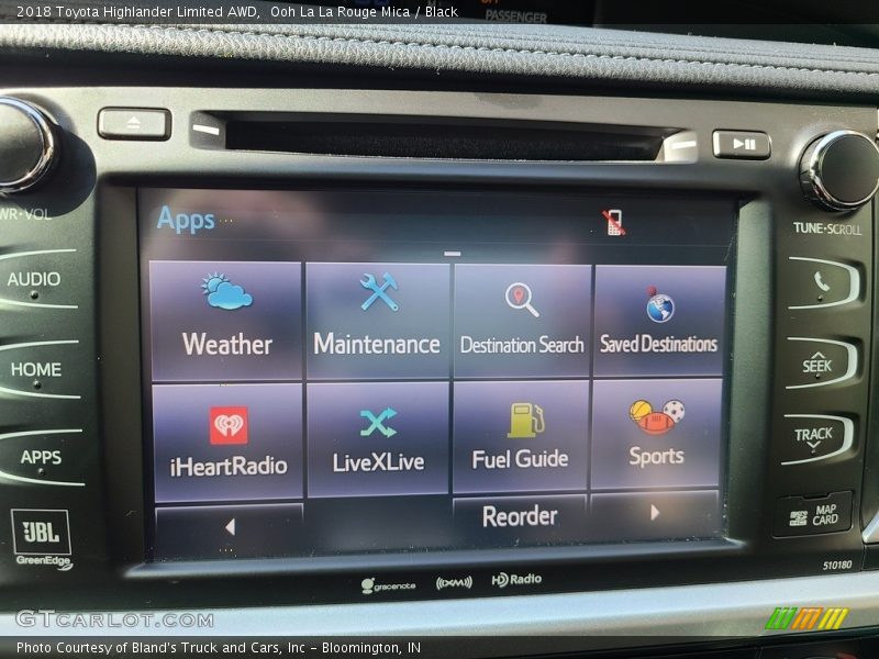 Ooh La La Rouge Mica / Black 2018 Toyota Highlander Limited AWD