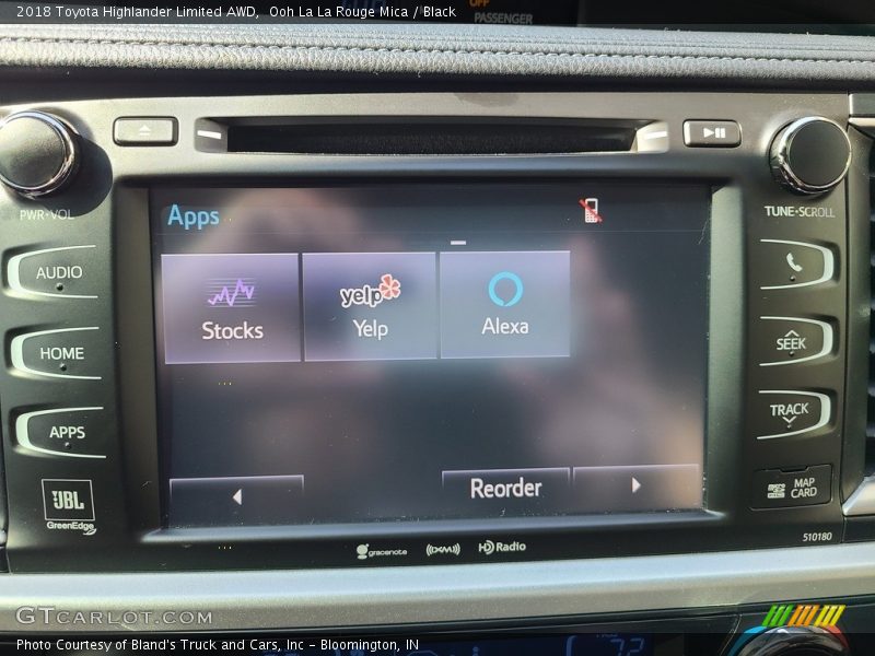 Ooh La La Rouge Mica / Black 2018 Toyota Highlander Limited AWD