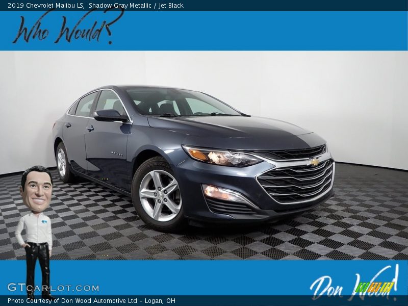 Shadow Gray Metallic / Jet Black 2019 Chevrolet Malibu LS