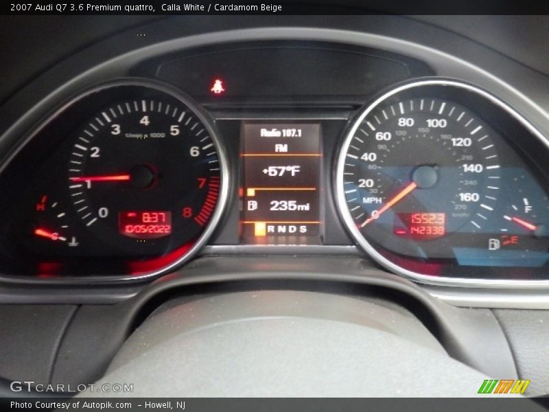 Calla White / Cardamom Beige 2007 Audi Q7 3.6 Premium quattro