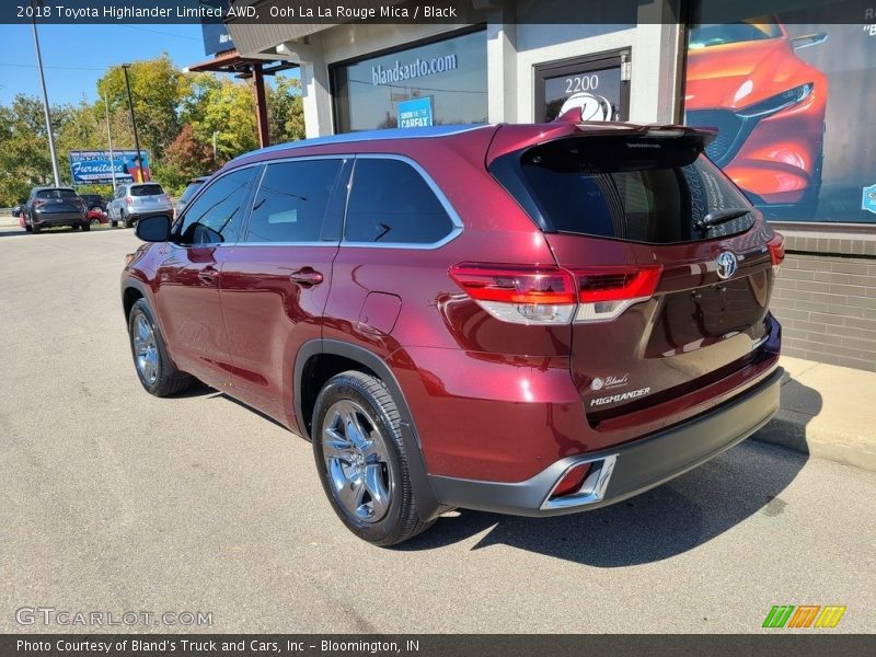 Ooh La La Rouge Mica / Black 2018 Toyota Highlander Limited AWD