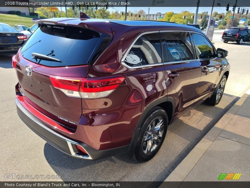 Ooh La La Rouge Mica / Black 2018 Toyota Highlander Limited AWD