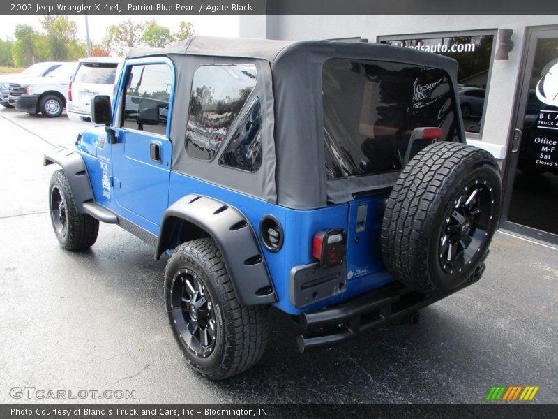 Patriot Blue Pearl / Agate Black 2002 Jeep Wrangler X 4x4
