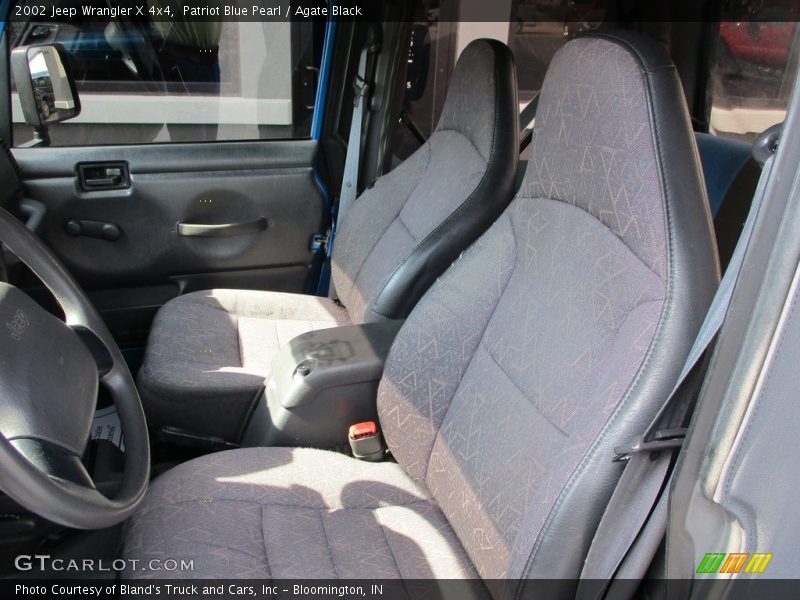 Patriot Blue Pearl / Agate Black 2002 Jeep Wrangler X 4x4