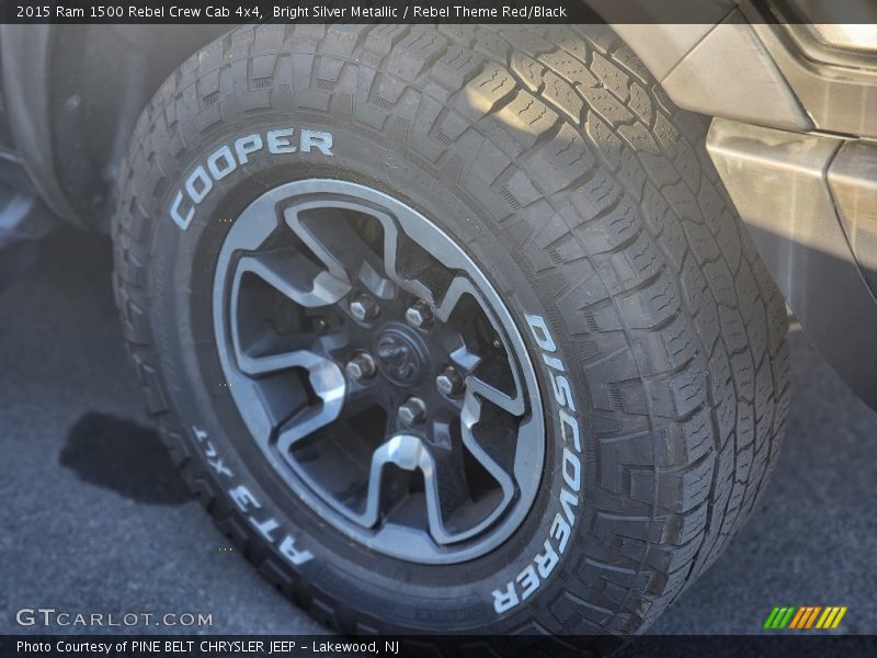 Bright Silver Metallic / Rebel Theme Red/Black 2015 Ram 1500 Rebel Crew Cab 4x4