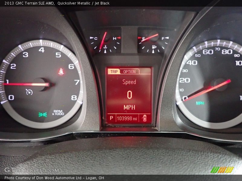 Quicksilver Metallic / Jet Black 2013 GMC Terrain SLE AWD