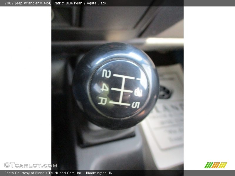 Patriot Blue Pearl / Agate Black 2002 Jeep Wrangler X 4x4