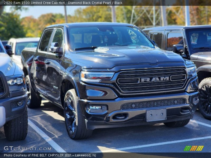 Diamond Black Crystal Pearl / Black 2020 Ram 1500 Limited Crew Cab 4x4