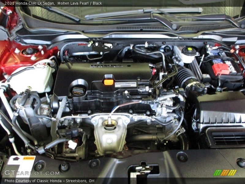 Molten Lava Pearl / Black 2021 Honda Civic LX Sedan