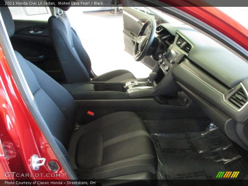 Molten Lava Pearl / Black 2021 Honda Civic LX Sedan