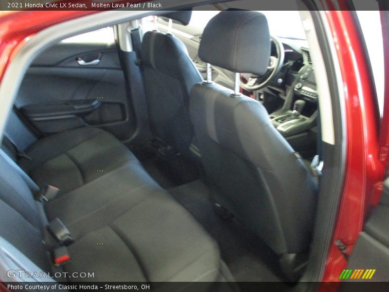 Molten Lava Pearl / Black 2021 Honda Civic LX Sedan