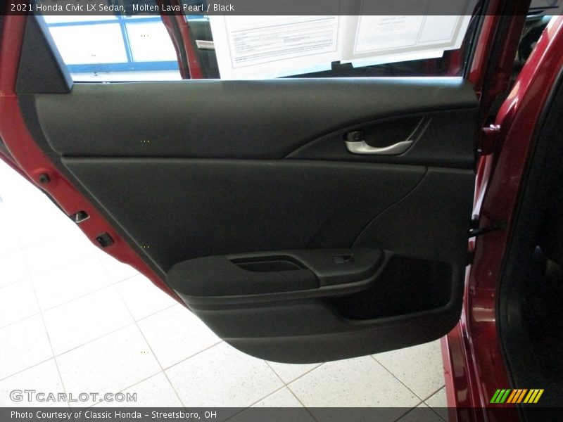Molten Lava Pearl / Black 2021 Honda Civic LX Sedan