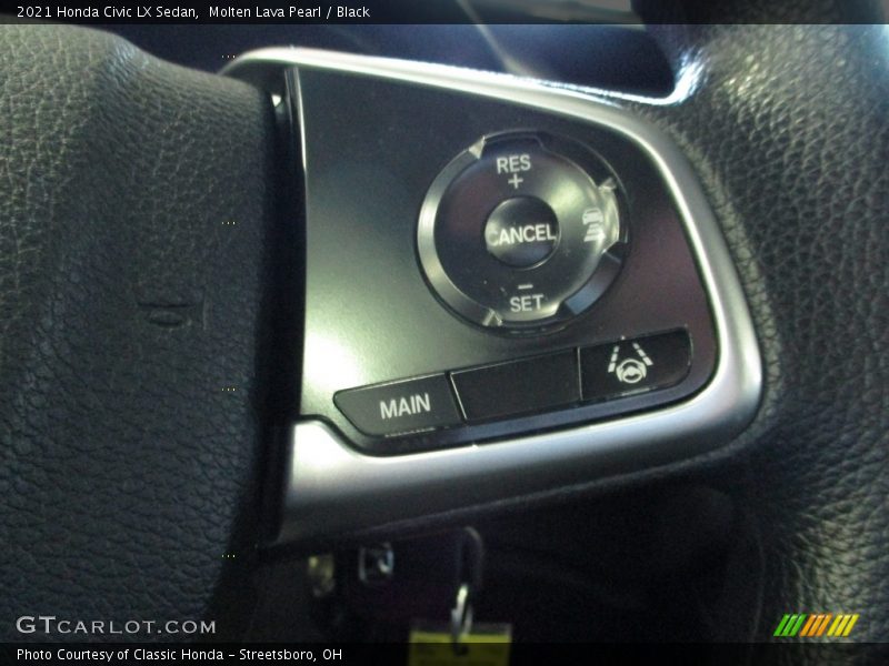 Molten Lava Pearl / Black 2021 Honda Civic LX Sedan