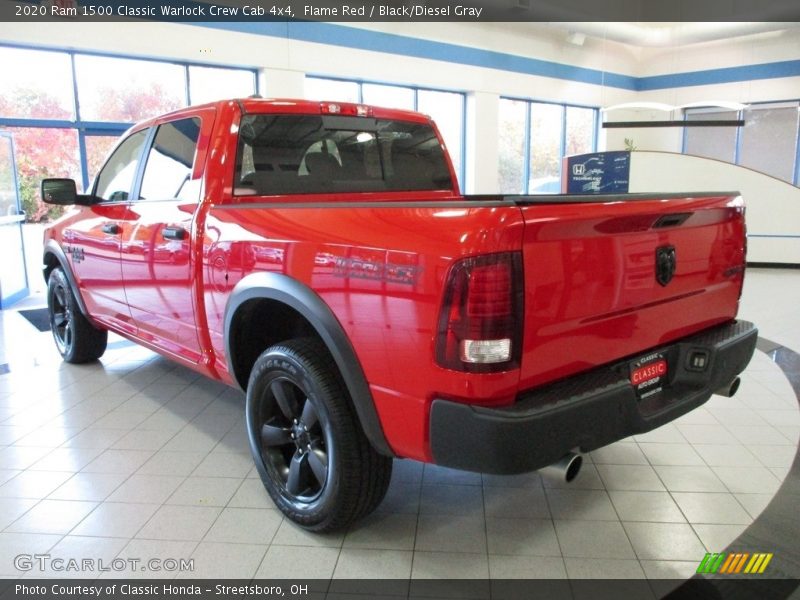 Flame Red / Black/Diesel Gray 2020 Ram 1500 Classic Warlock Crew Cab 4x4