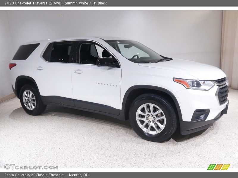 Summit White / Jet Black 2020 Chevrolet Traverse LS AWD