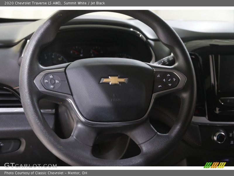 Summit White / Jet Black 2020 Chevrolet Traverse LS AWD