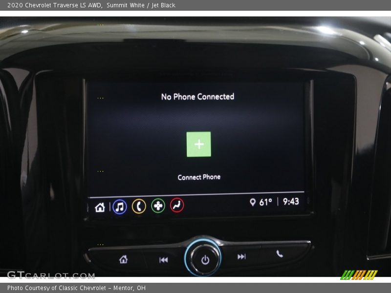 Summit White / Jet Black 2020 Chevrolet Traverse LS AWD