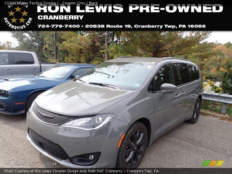 Ceramic Grey / Black 2020 Chrysler Pacifica Touring L