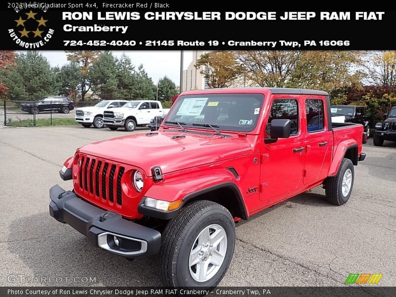 Firecracker Red / Black 2023 Jeep Gladiator Sport 4x4